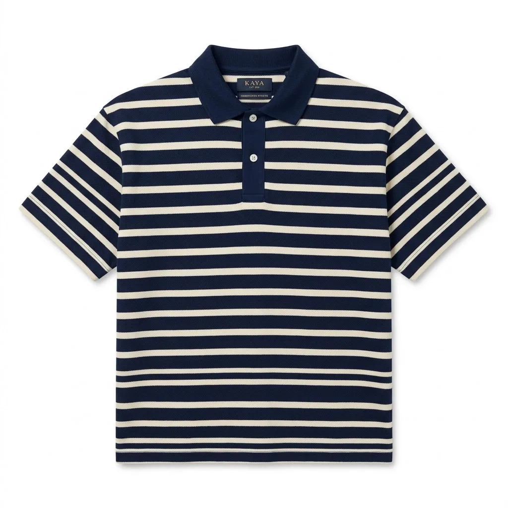 Polo Box Fit Rayas Kaya
