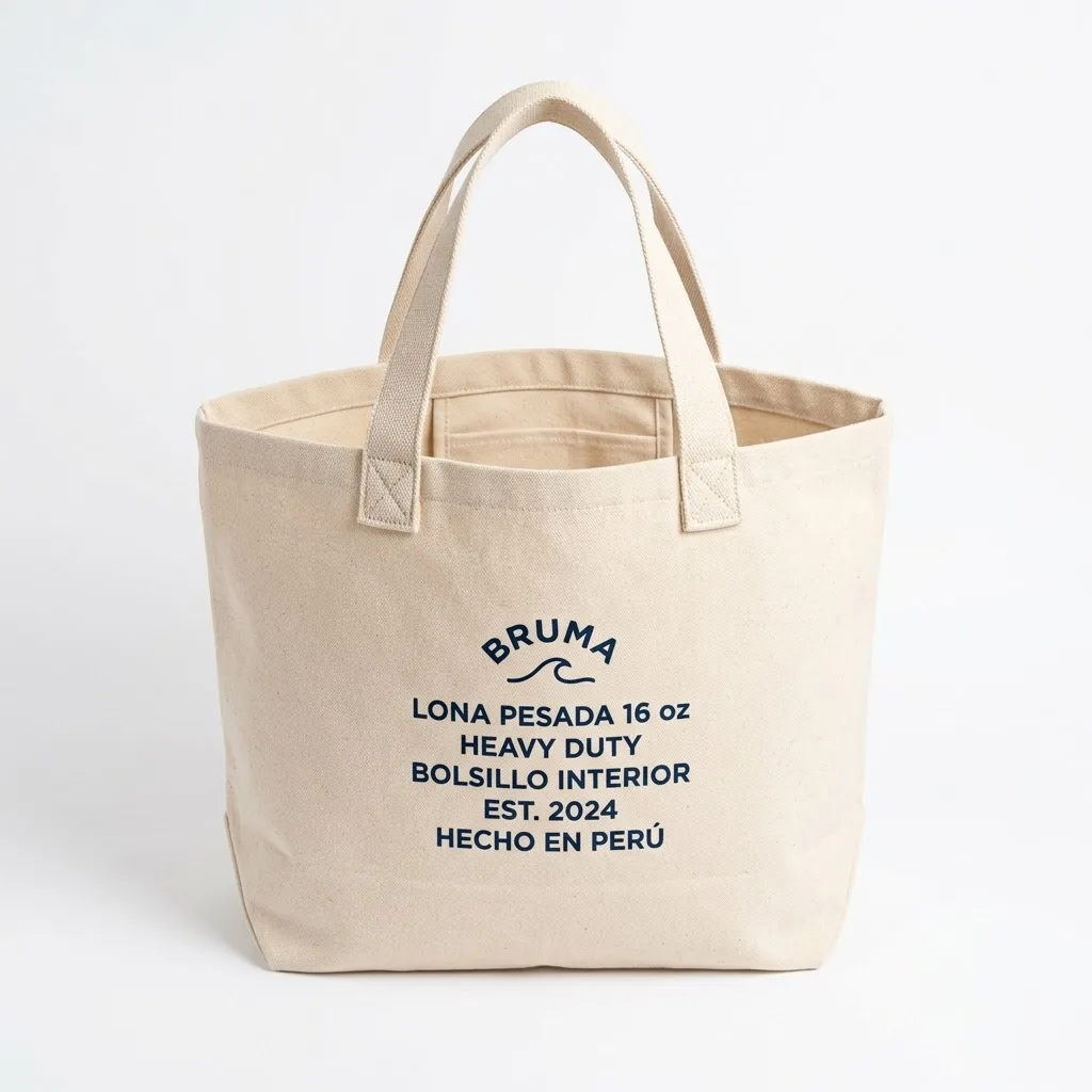 Tote Bag de Lona Bruma